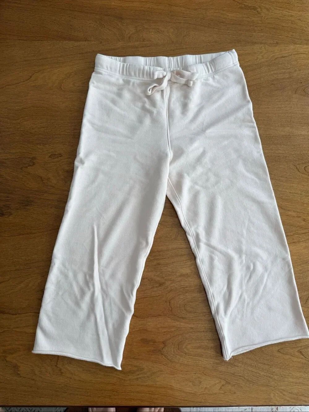 Frank & Eileen Women's Catherine Favorite Cropped Sweatpants Off-White Medium